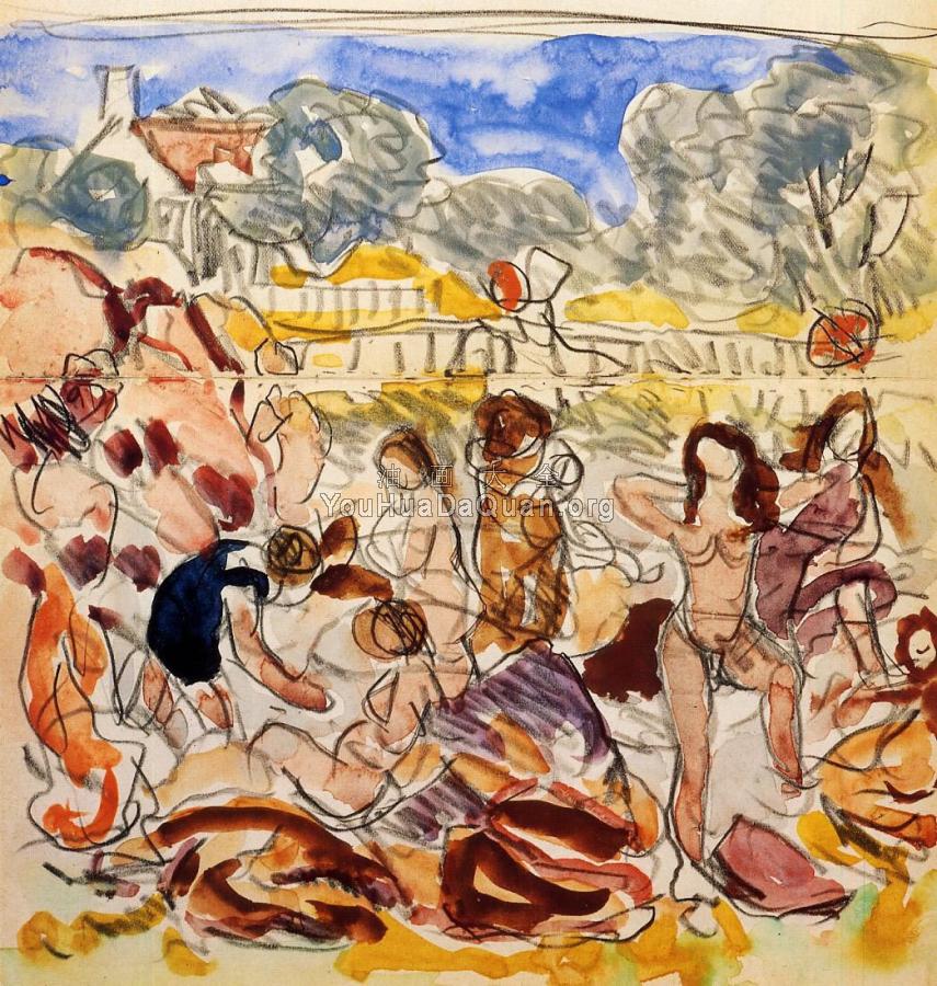 Figures on the Beach - 莫里斯·巴西·加斯特